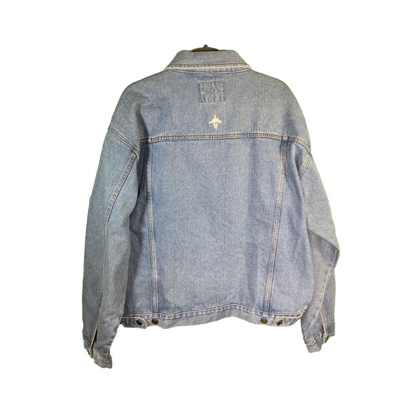 Rare Vintage Space Needle Mens XL Polar Bear Graphics Denim Jacket New With Tags - Picture 2 of 12